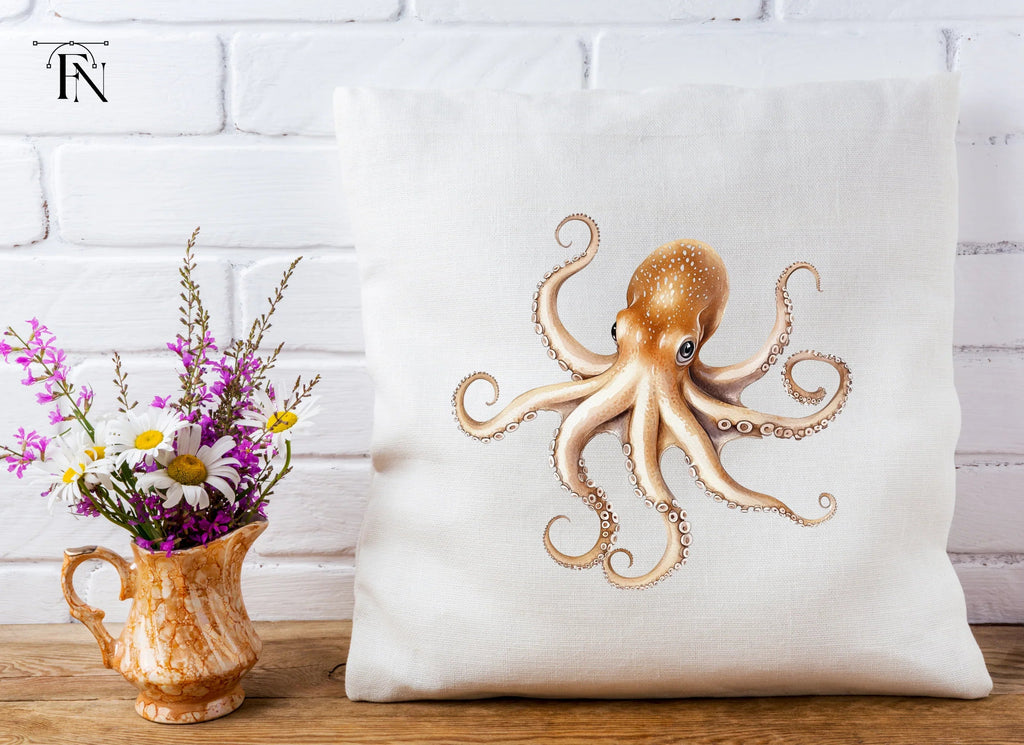 Realistic Octopus Clipart Bundle
