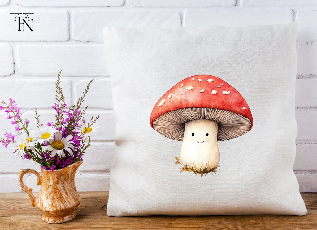 Cute Kawaii Mushroom Clipart Bundle
