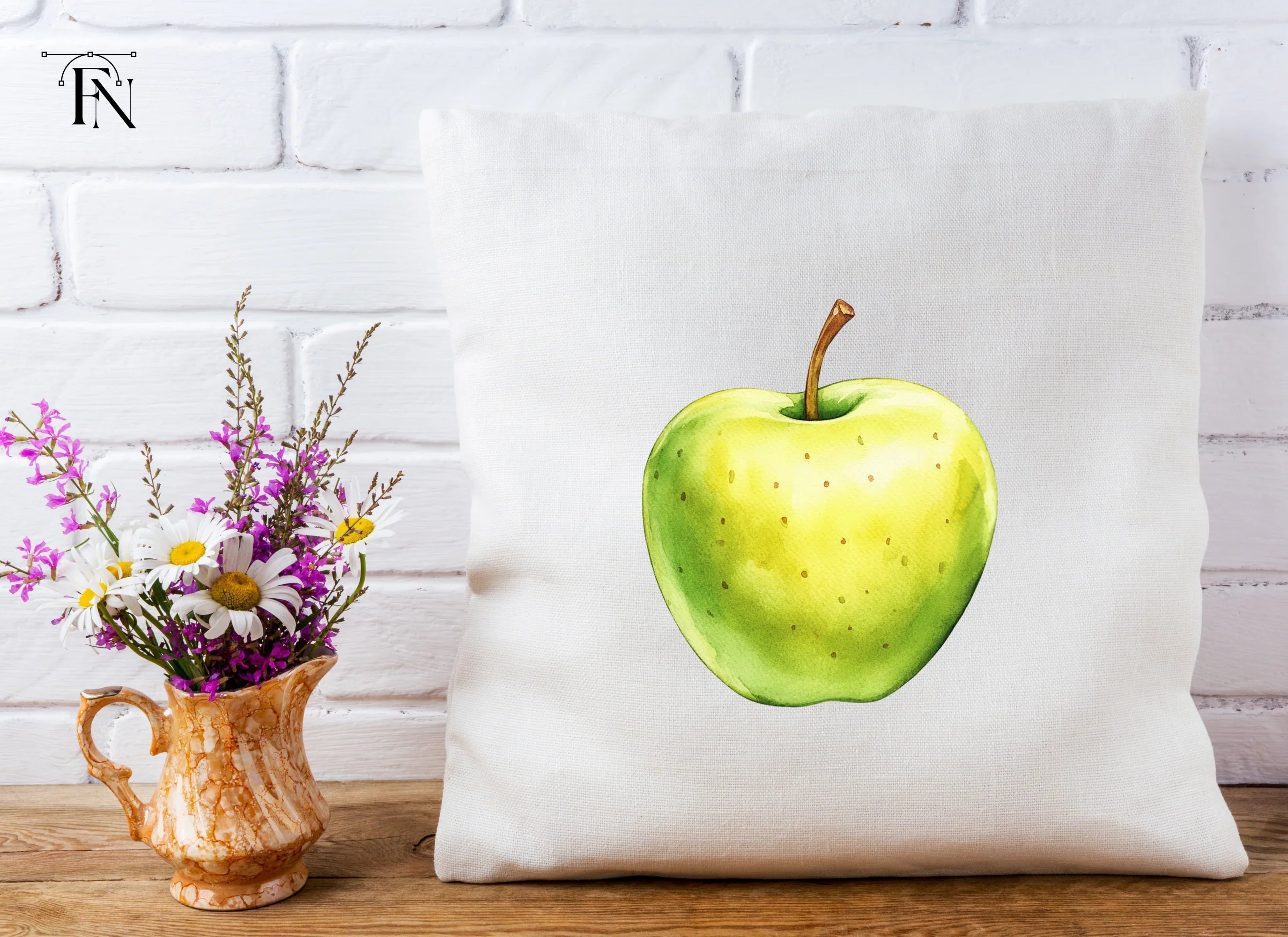 Green Apple Clipart Bundle