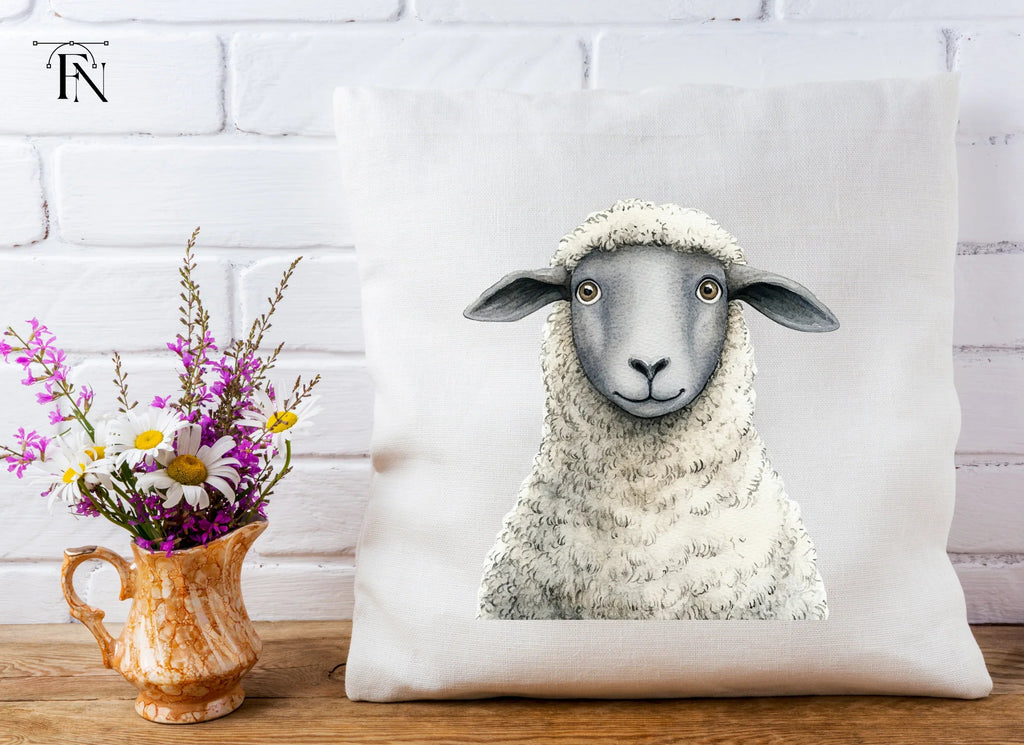 Grey Faced Sheep Clipart Bundle
