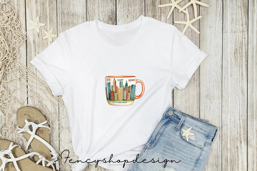 Cityscape Mugs Clipart Bundle