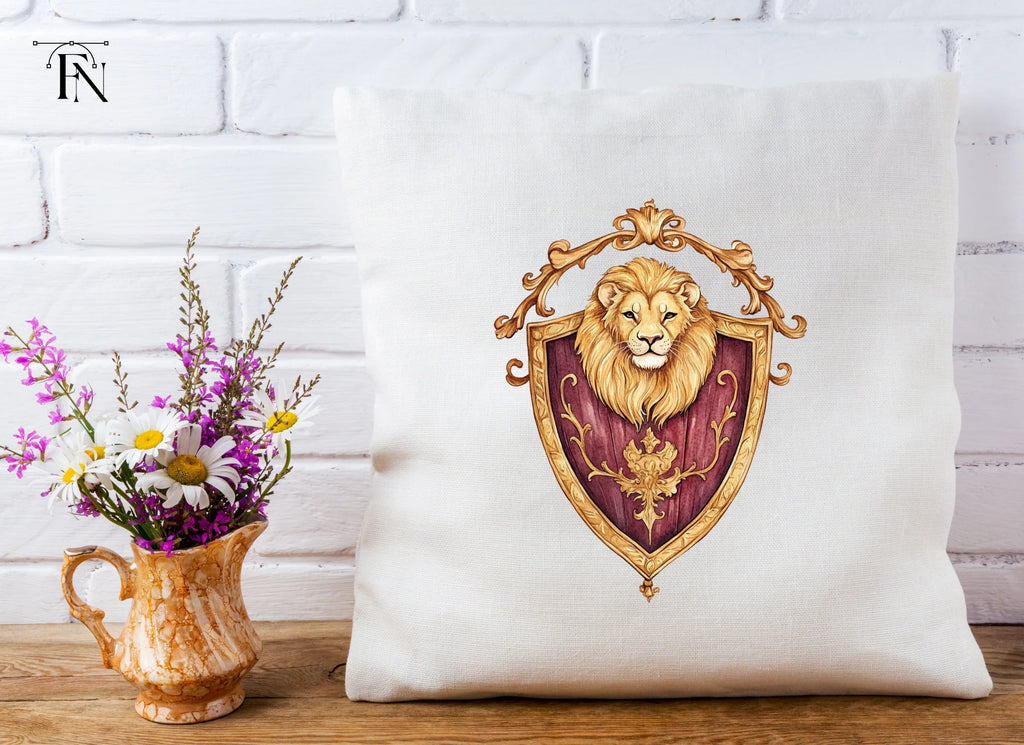 Royal Lion Shield Emblems Clipart Bundle
