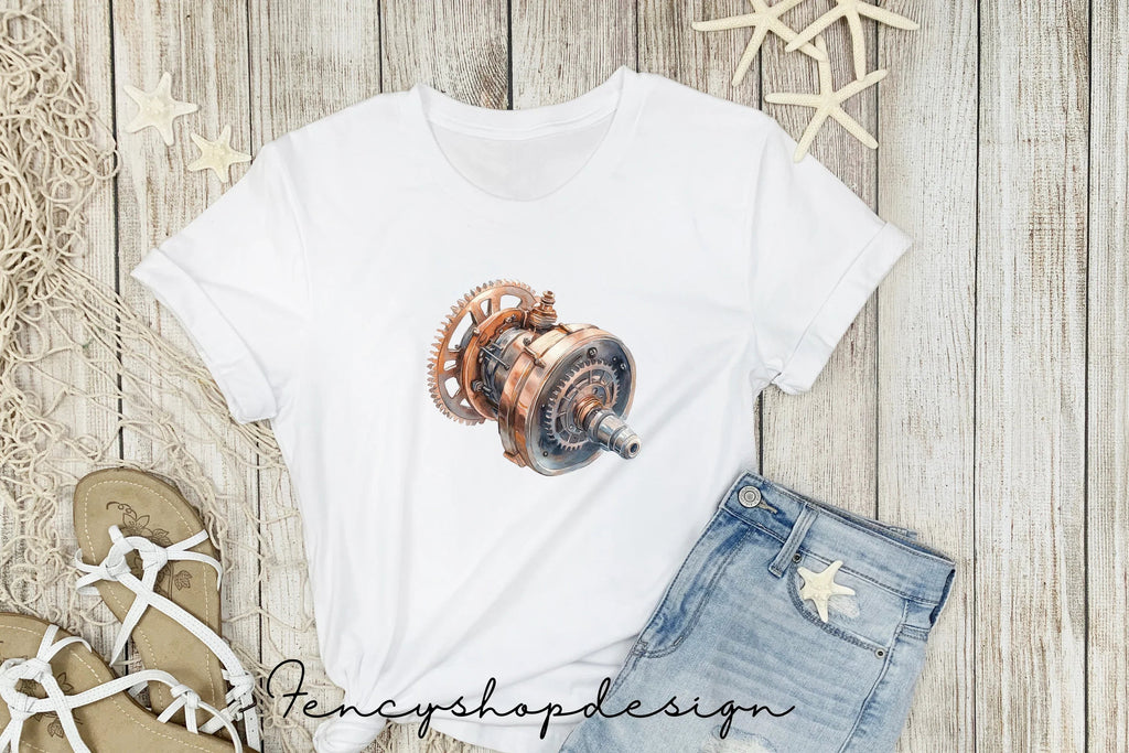 Vintage Steampunk Gears Clipart Bundle