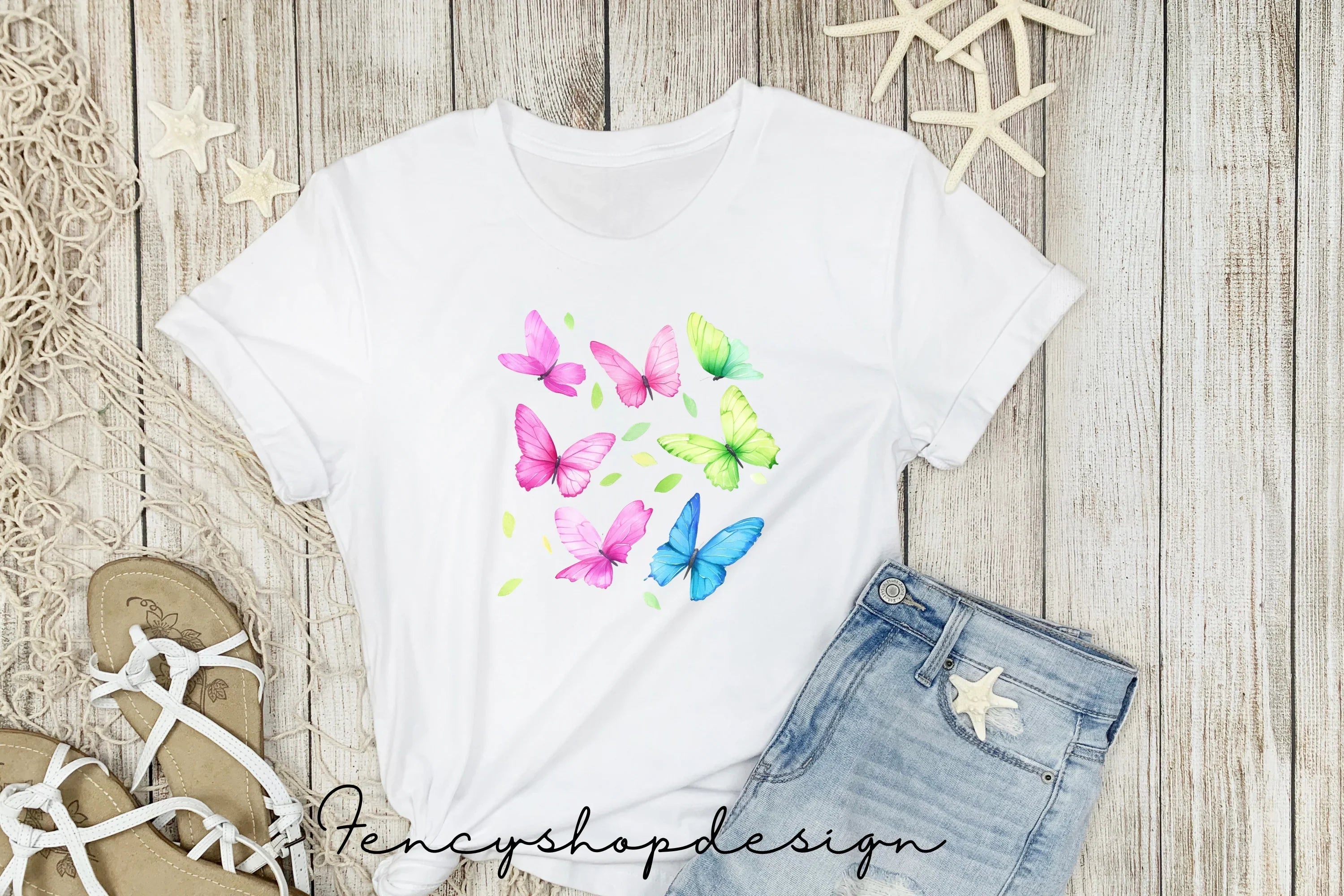 Vibrant Wings Butterflies Clipart Bundle