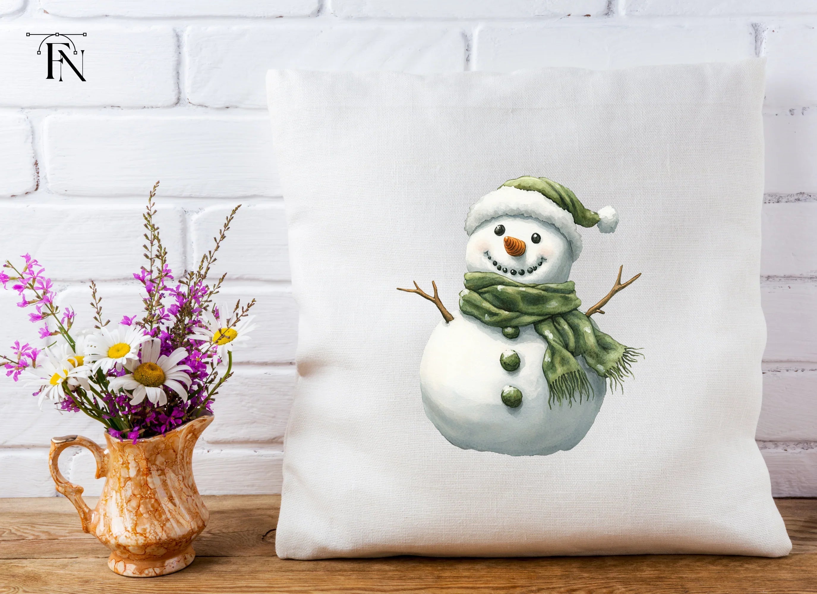 Cute Snowman Clipart Bundle
