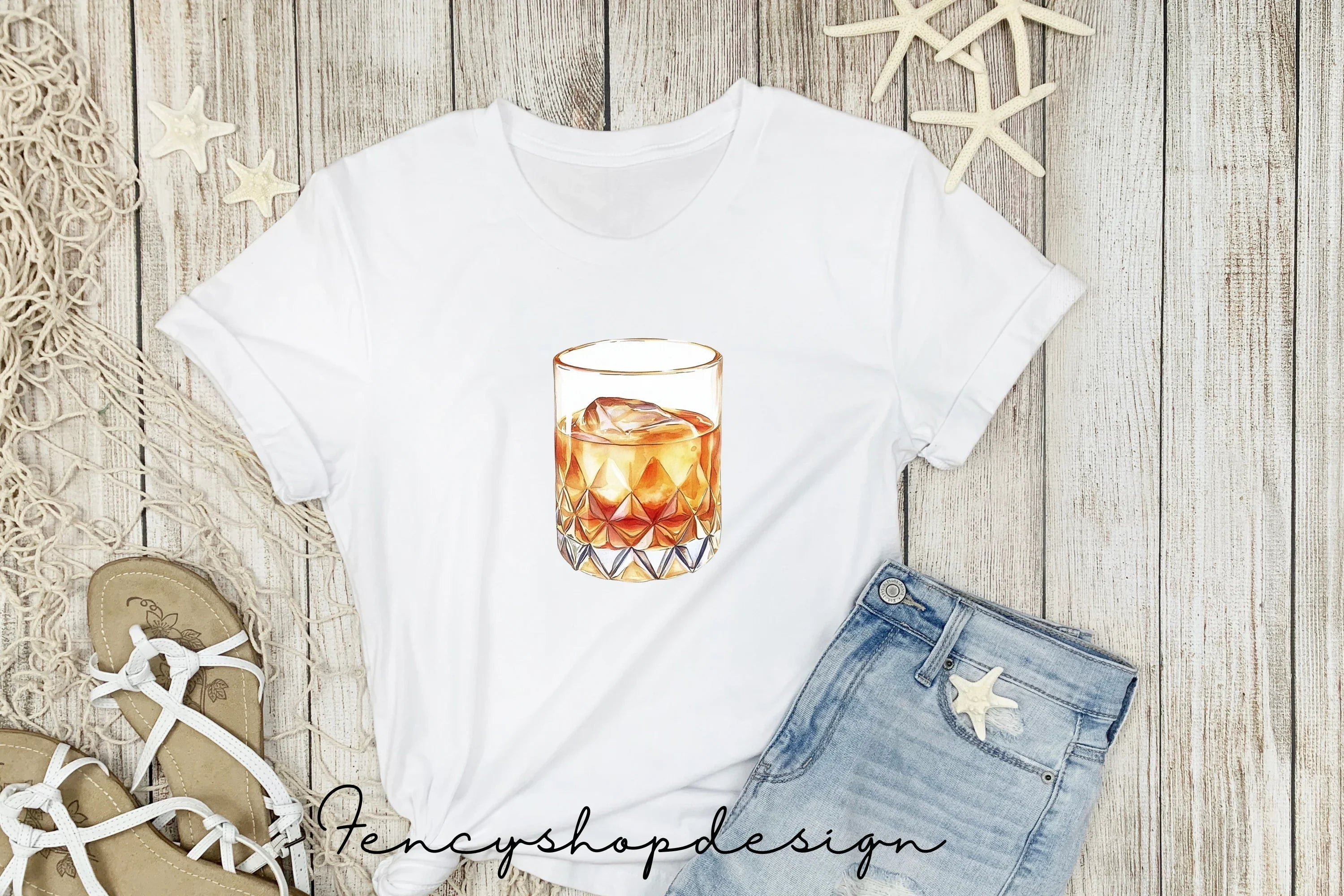 Whiskey Bourbon Clipart Bundle