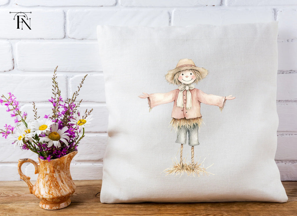 Adorable Scarecrow Duo Clipart Bundle