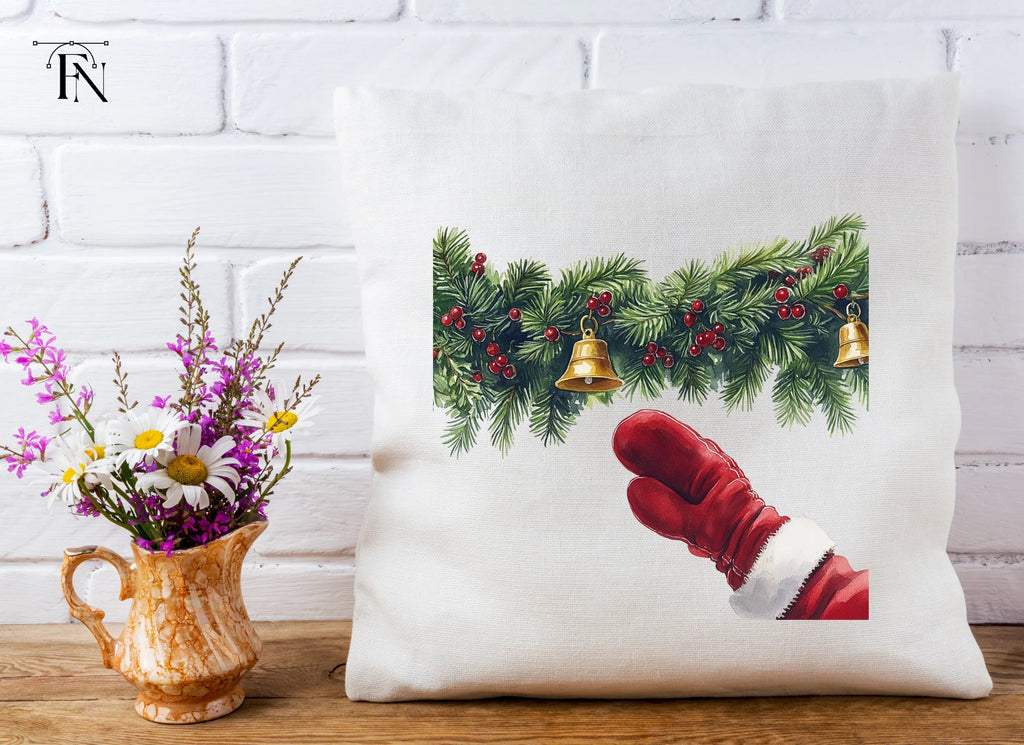 Christmas Garland Santa Hands Clipart Bundle