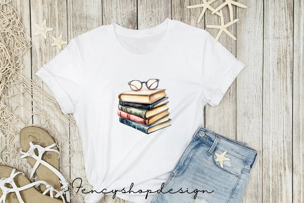 Books Reading Girl Clipart Bundle