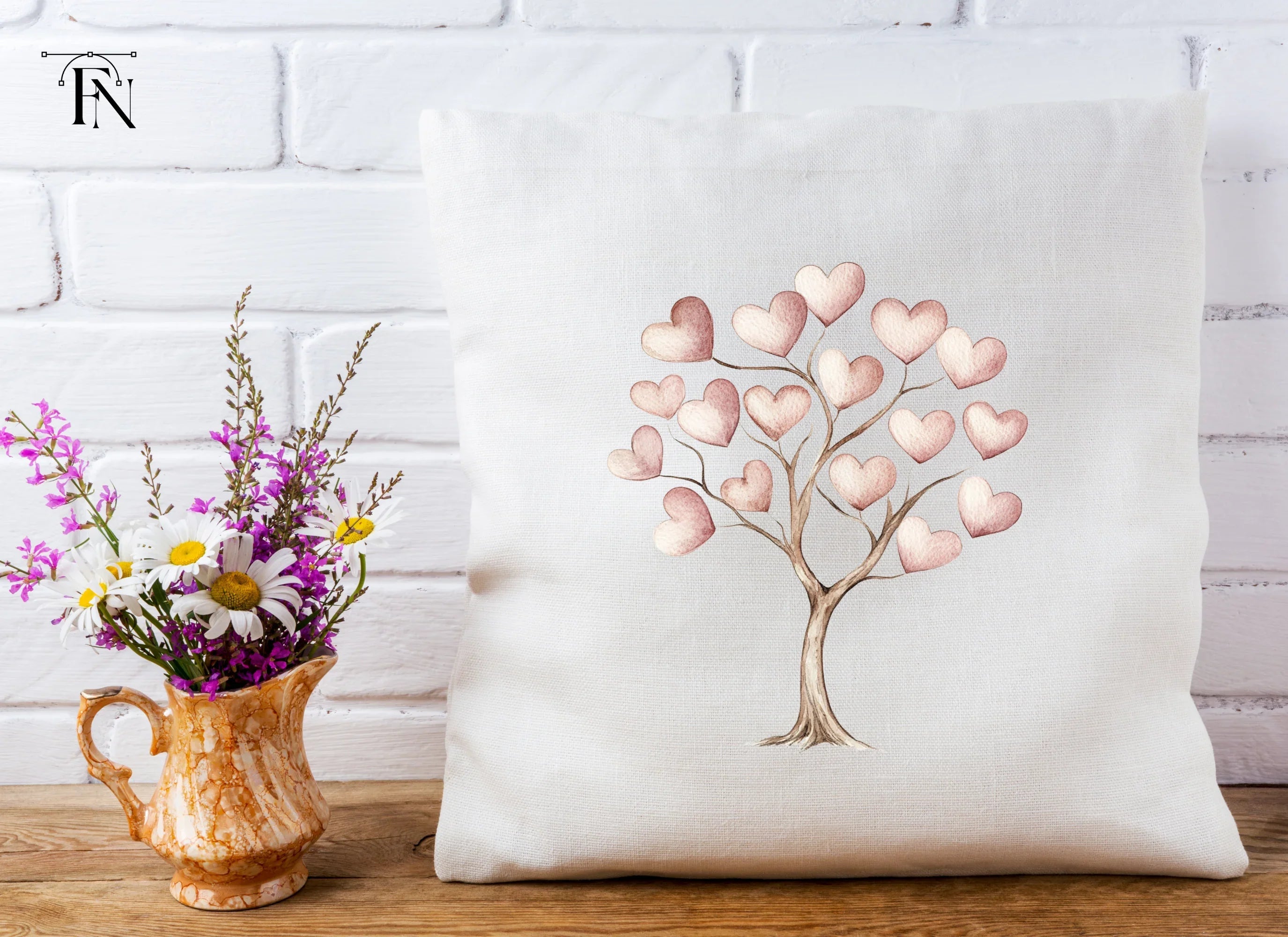 Heart Trees Clipart Bundle