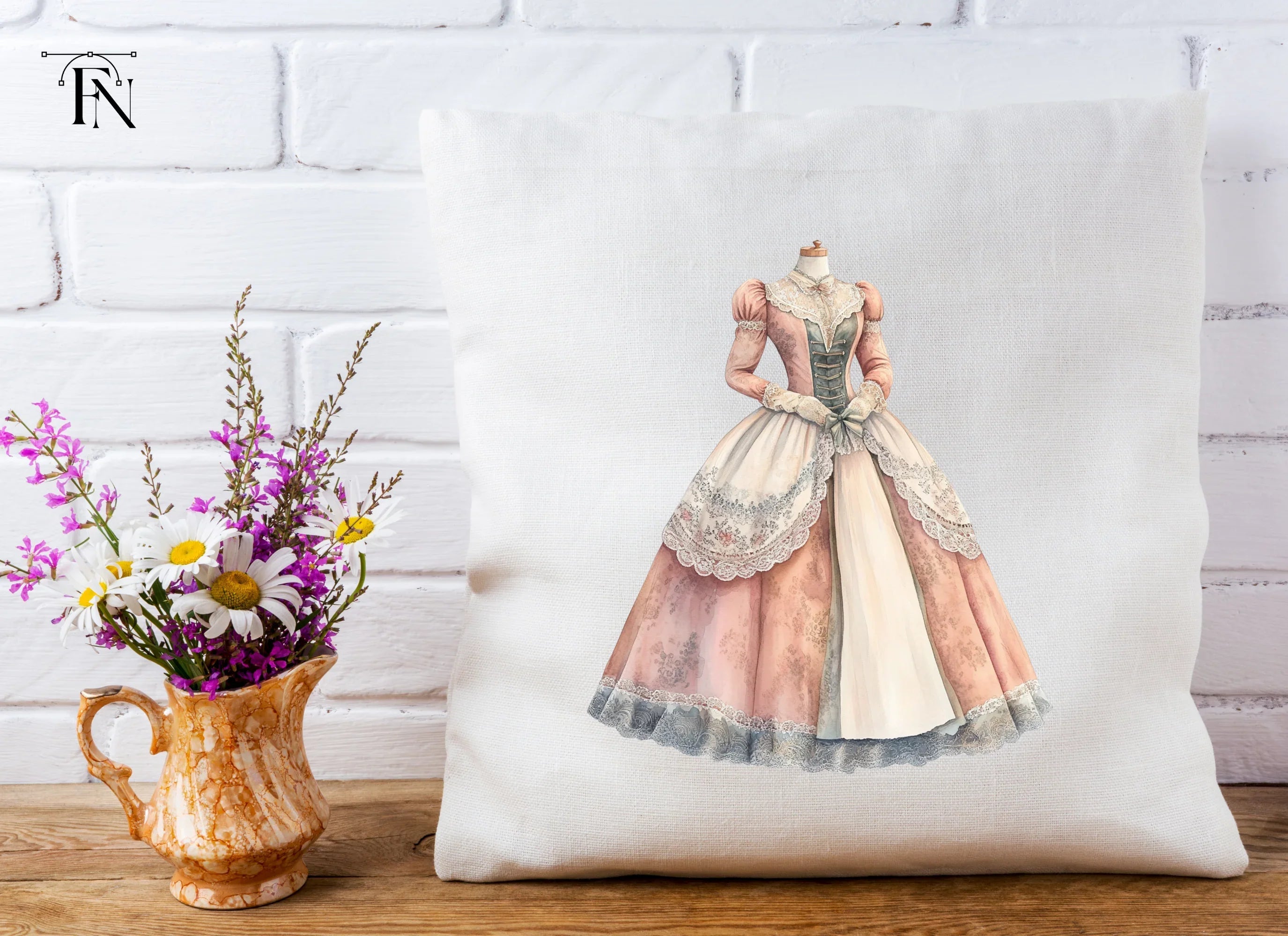 Victorian Gown Clipart Bundle