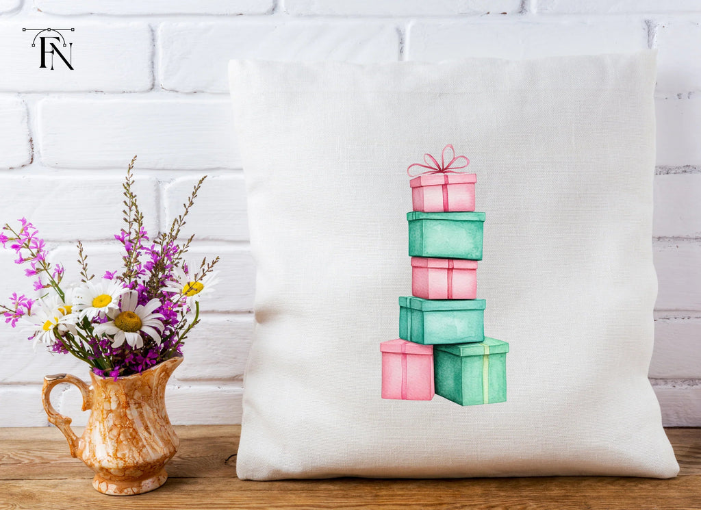 Christmas Gift Box Stacks Clipart Bundle