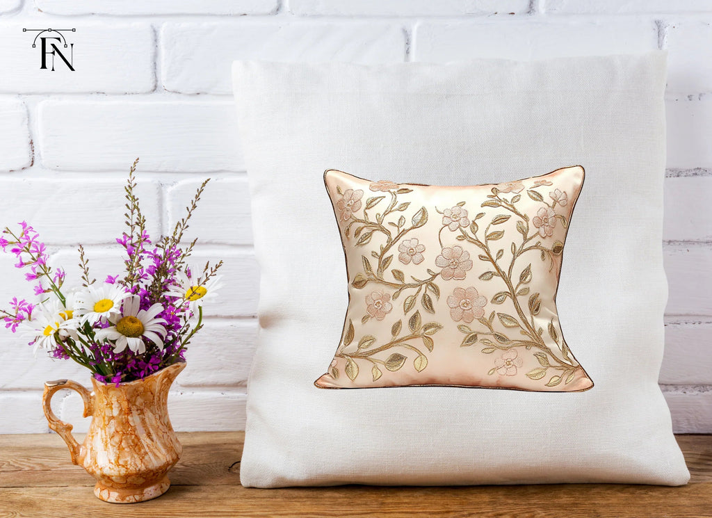 Elegant Floral Pattern Pillow Clipart Bundle