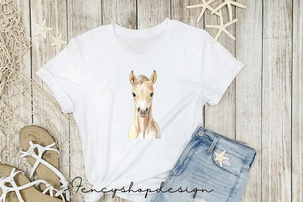 Cute Baby Horse Foal Clipart Bundle