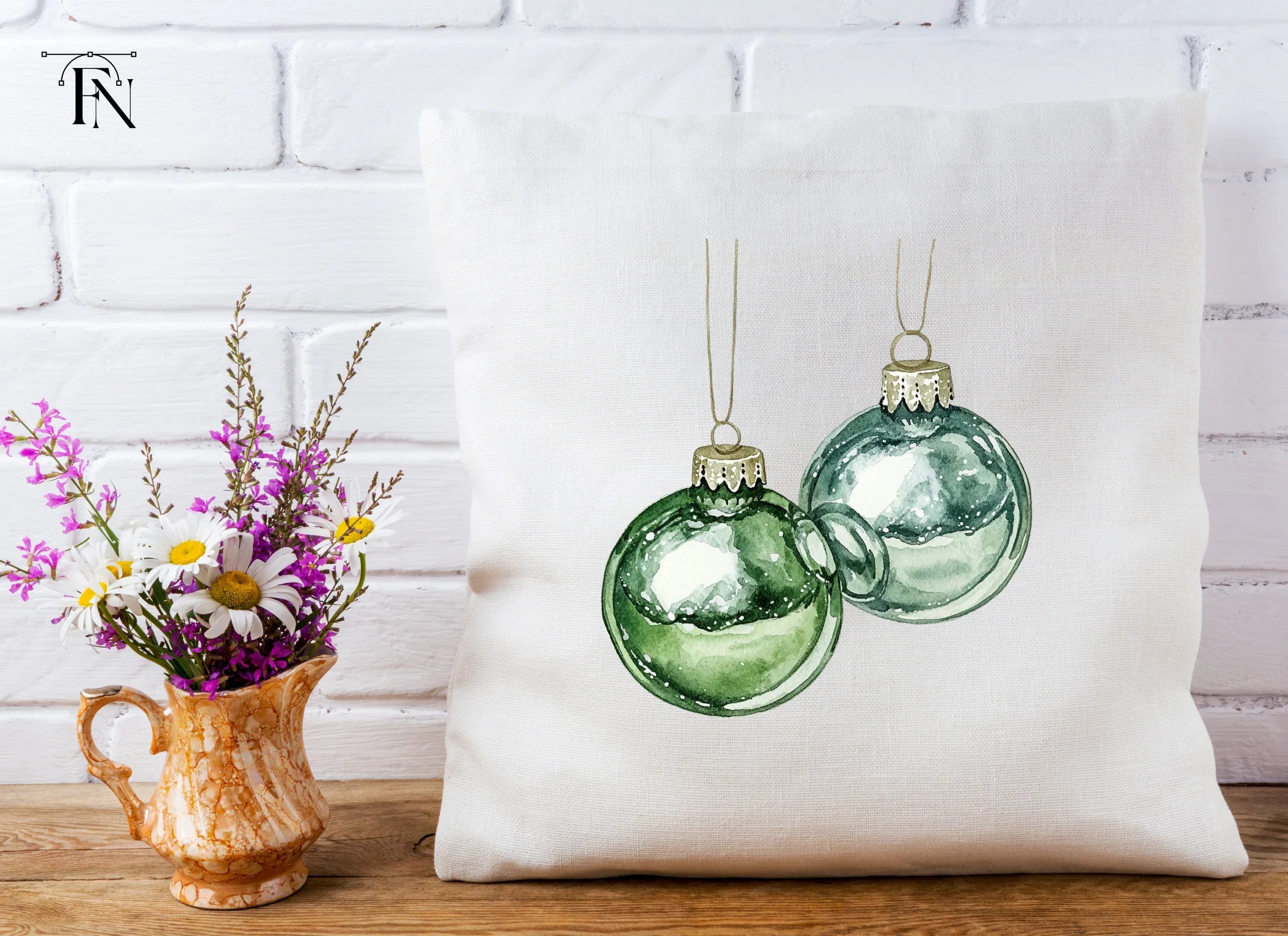 Christmas Ornaments Clipart Bundle