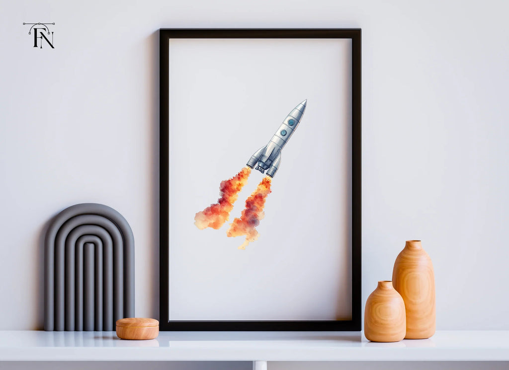 Rocket Launch Clipart Bundle