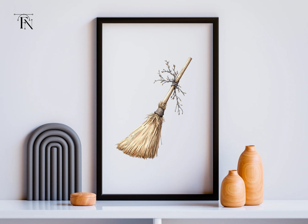 Rustic Broomstick Clipart Bundle