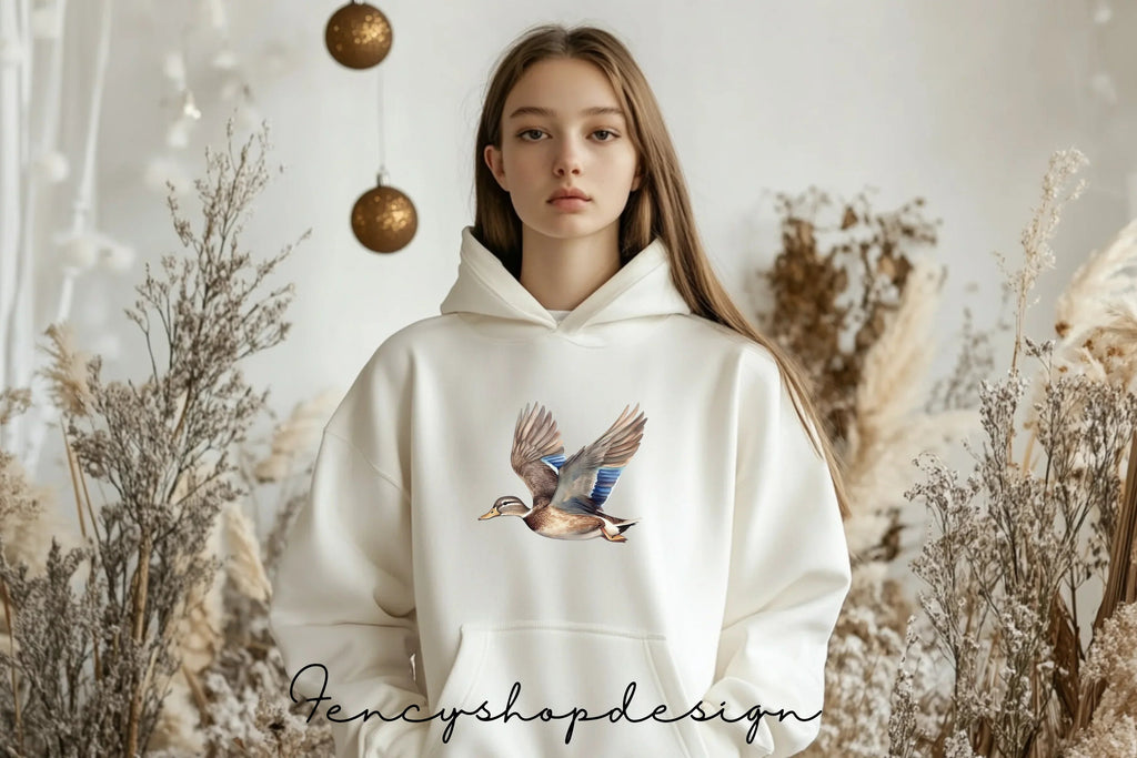 Graceful Flying Ducks Clipart Bundle