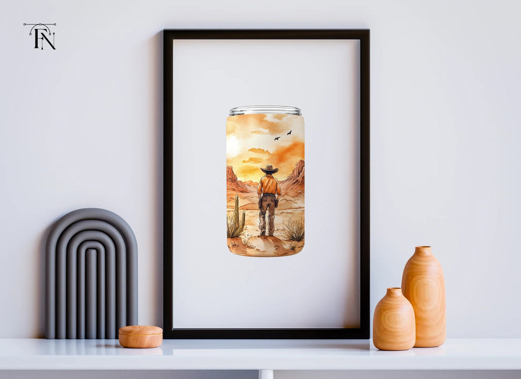 Desert Cowboy Tumbler Clipart Bundle
