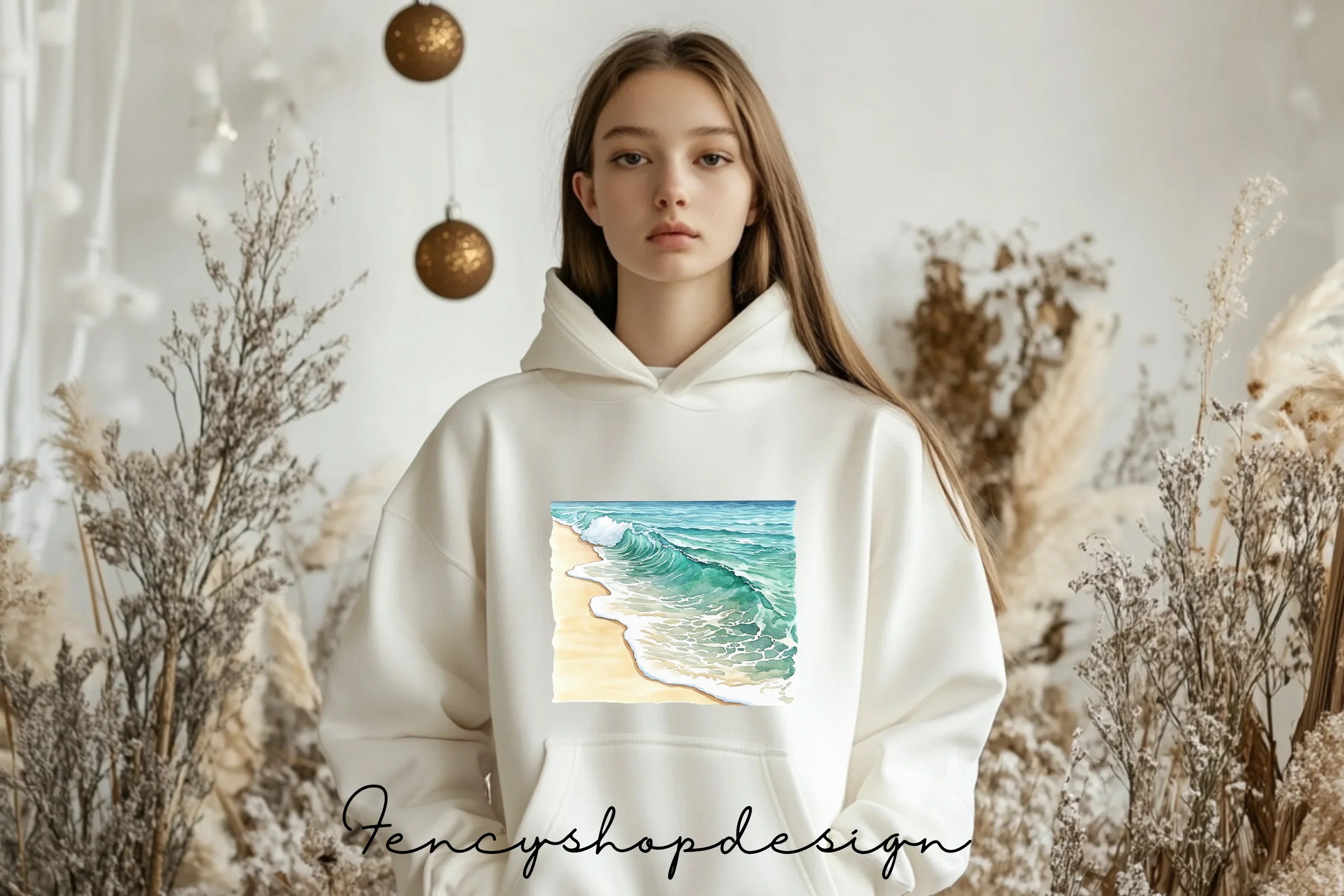 Ocean Waves Beach Clipart Bundle