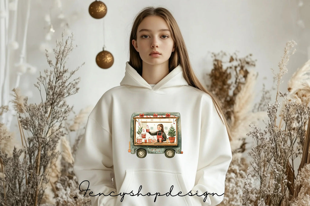 Christmas Food Truck Clipart Bundle