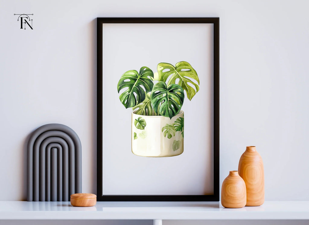 Monstera Plant Clipart Bundle
