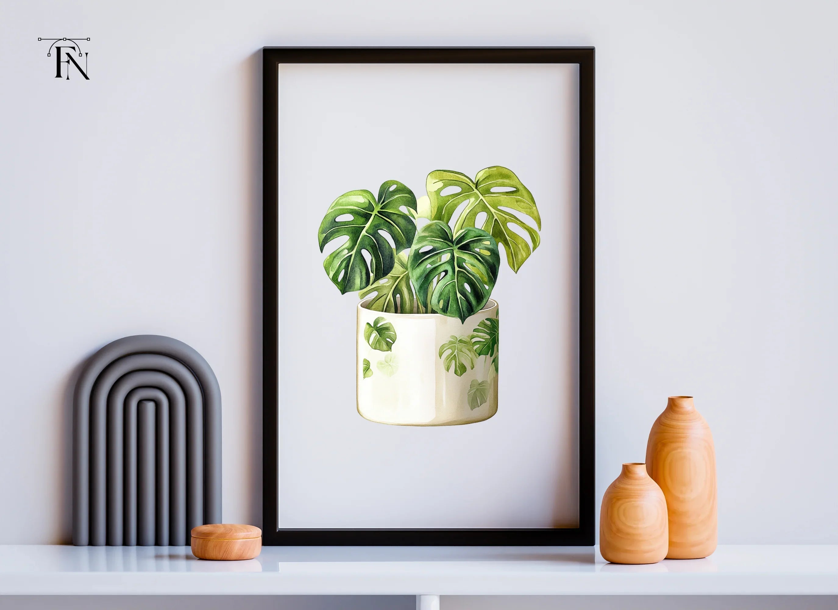 Monstera Plant Clipart Bundle