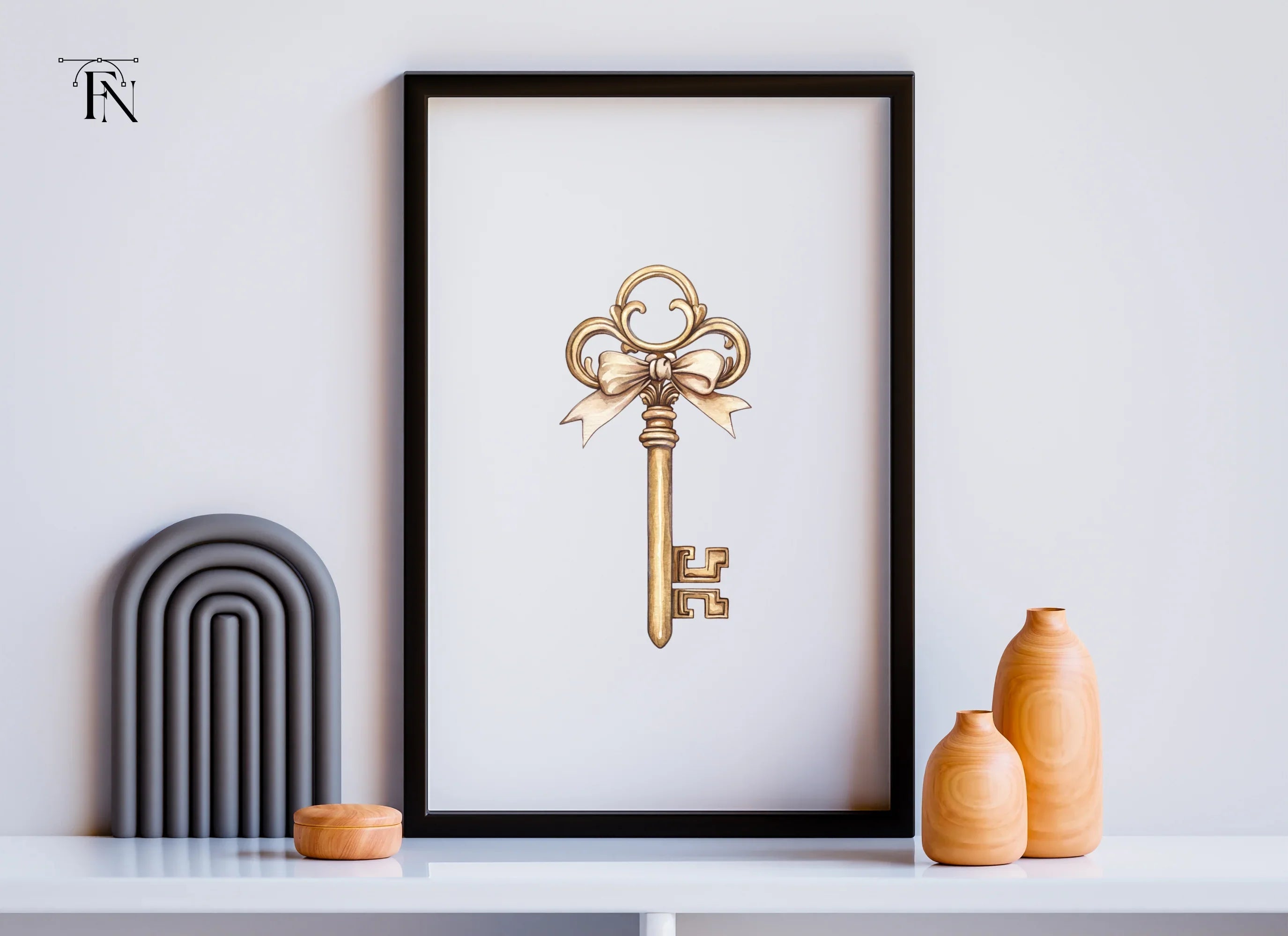 Elegant Vintage Skeleton Keys Clipart Bundle