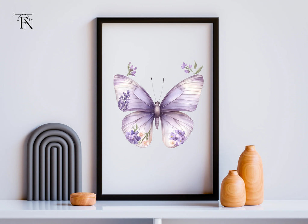 Butterfly Floral Wings Clipart Bundle