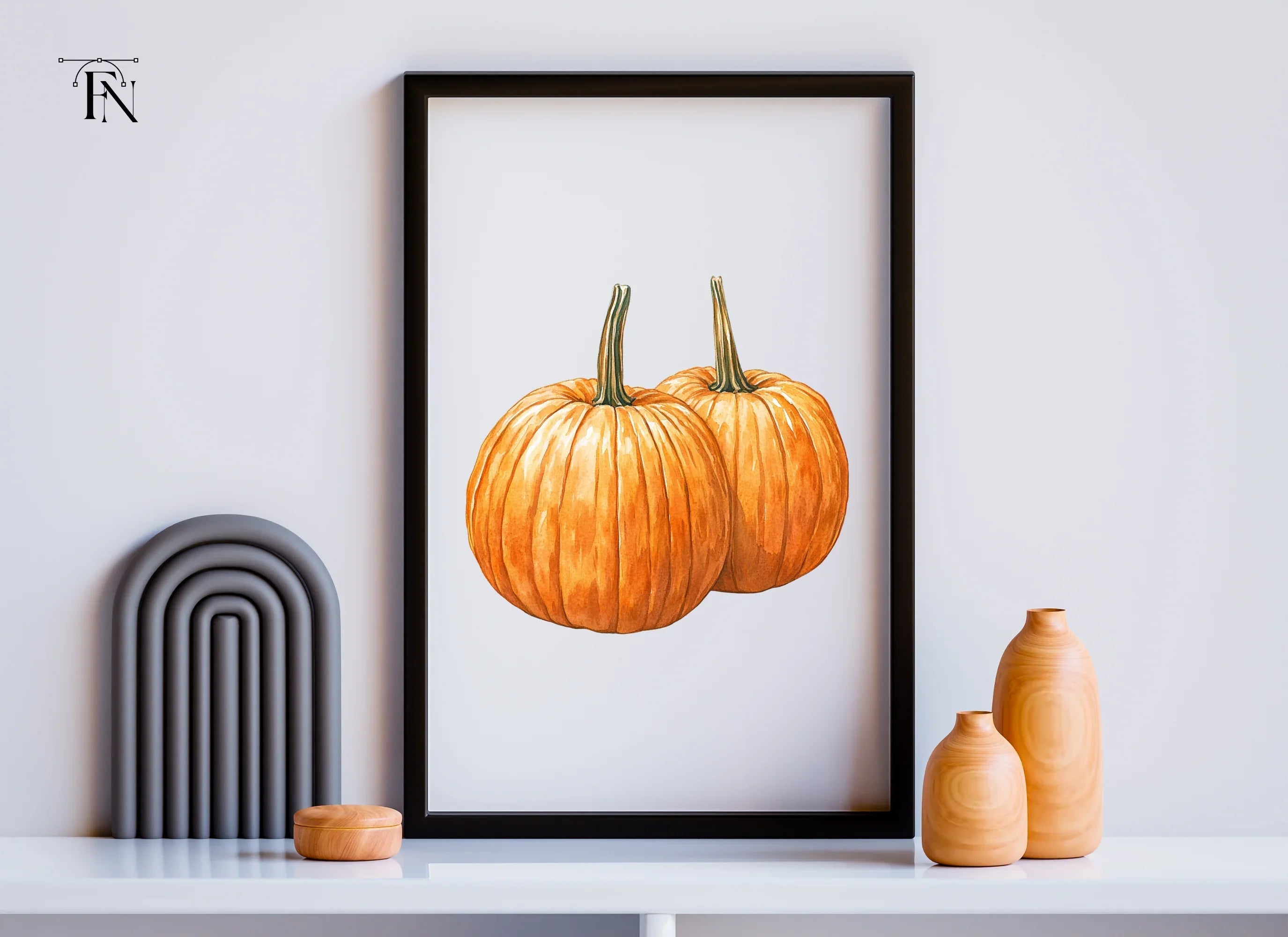 Autumn Harvest Pumpkin Clipart Bundle