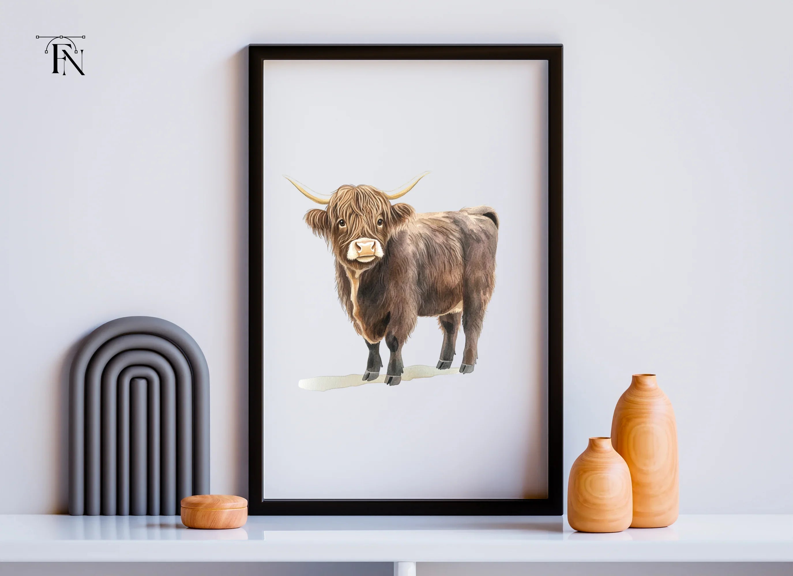 Highland Cow Clipart Bundle