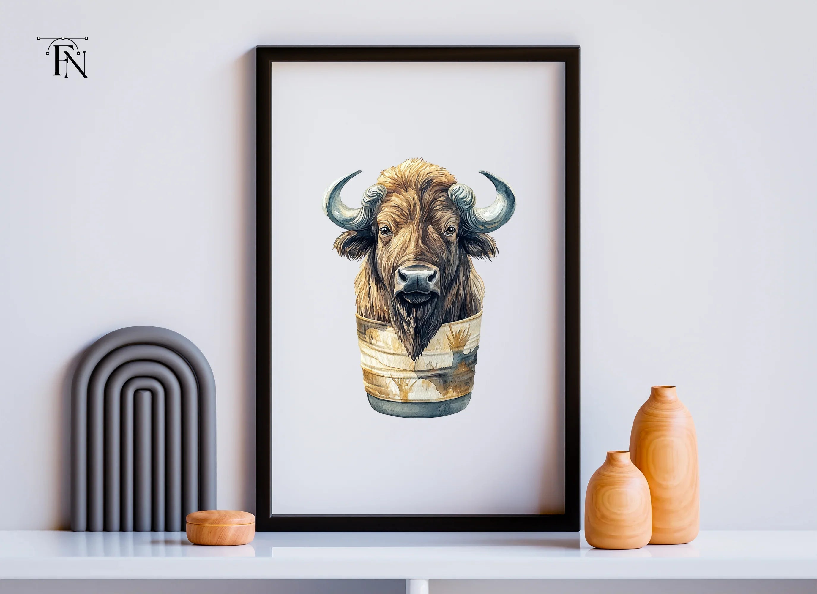Bison Head Clipart Bundle