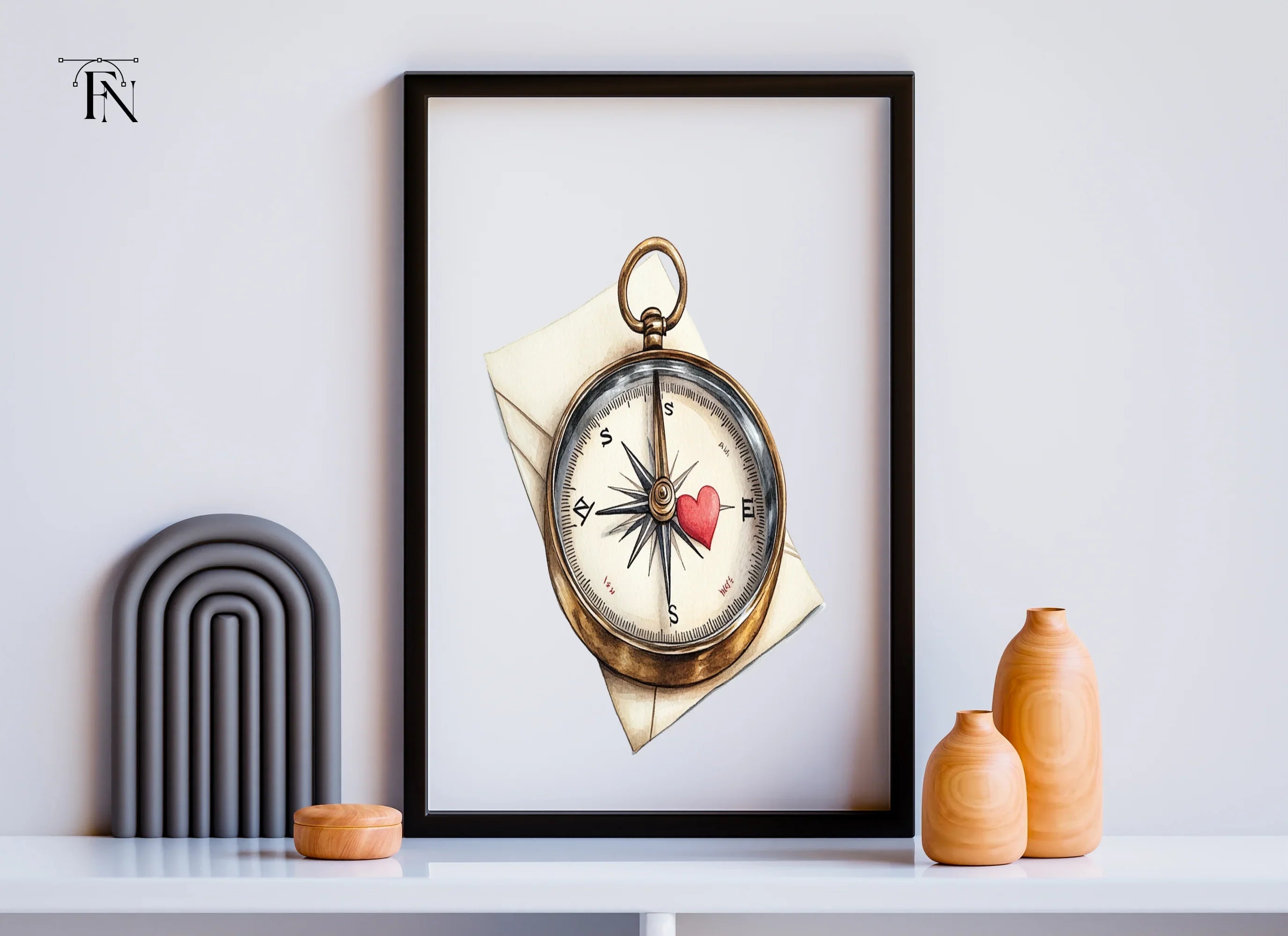 Love Compass Clipart Bundle