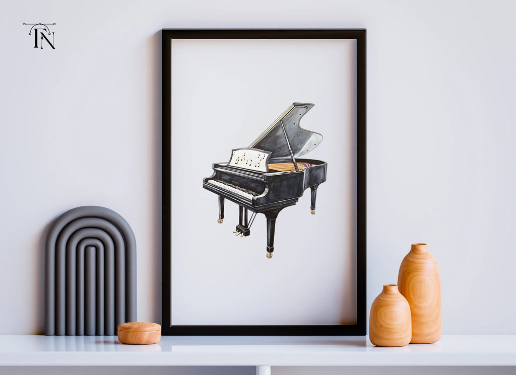 Elegant Grand Piano Clipart Bundle