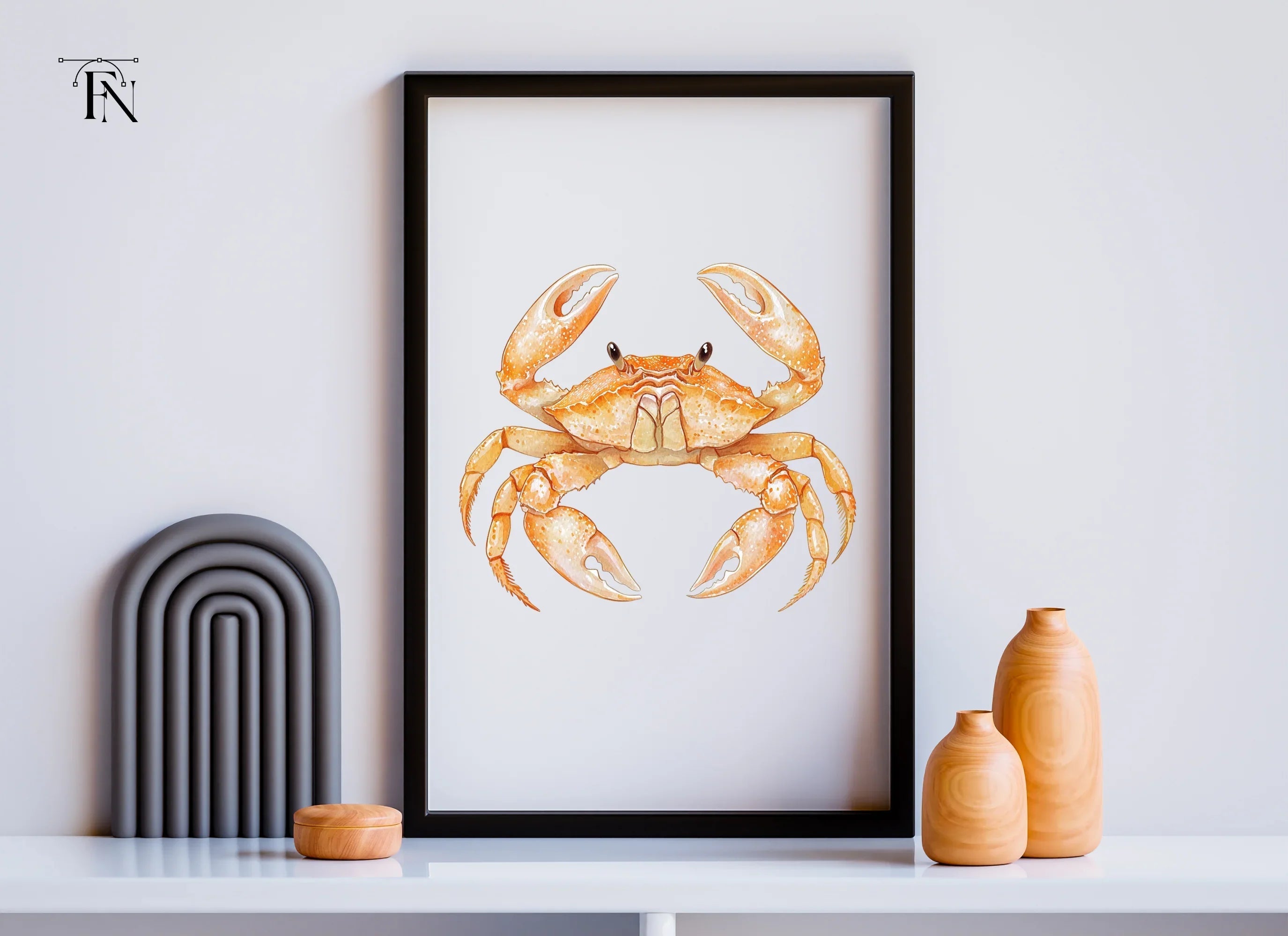 Golden Crab Duo Clipart Bundle