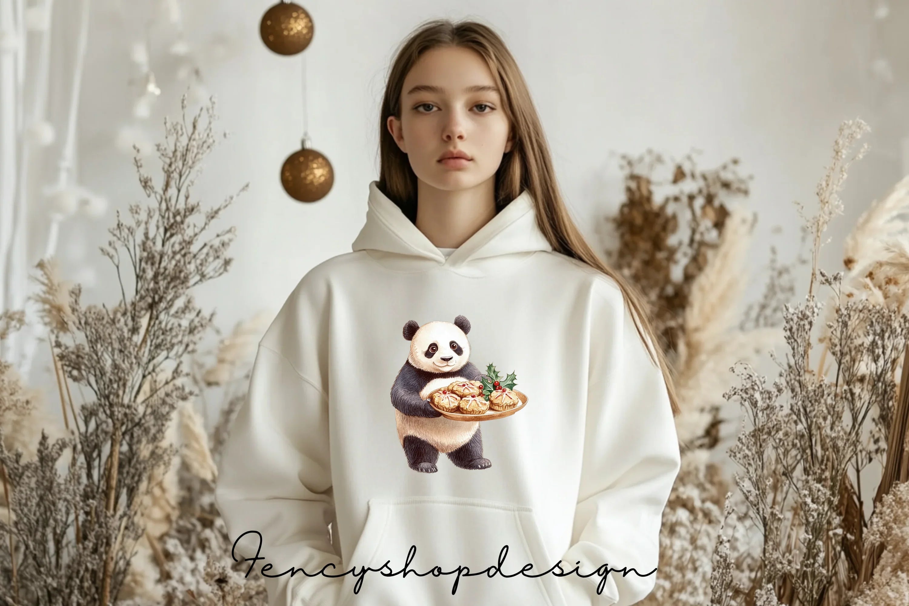 Panda Baking and Cupcake Clipart Bundle