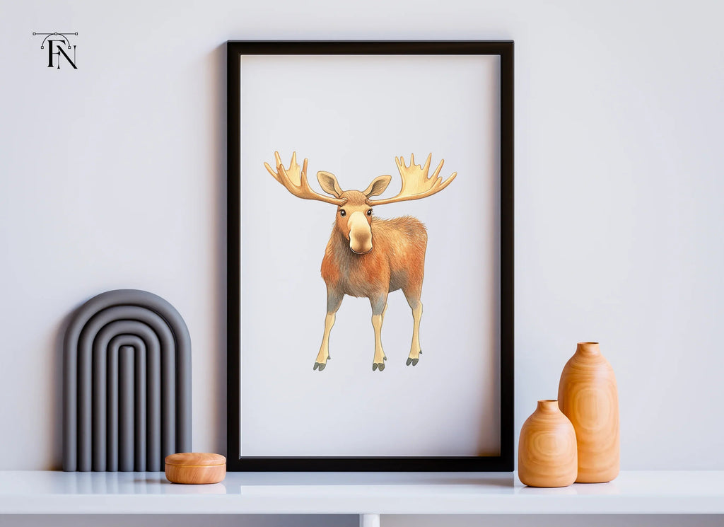 Moose Standing Clipart Bundle
