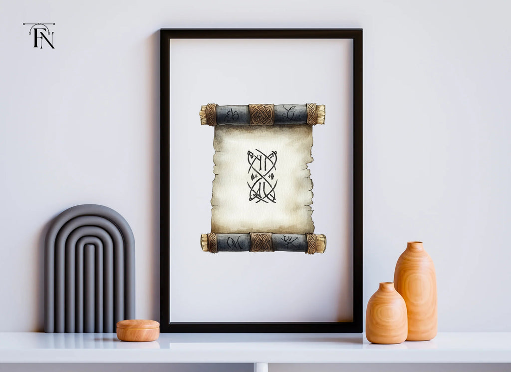 Viking Scroll Runic Symbol Clipart Bundle