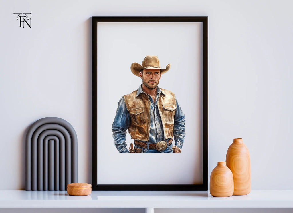 Rugged Cowboy Vest Clipart Bundle