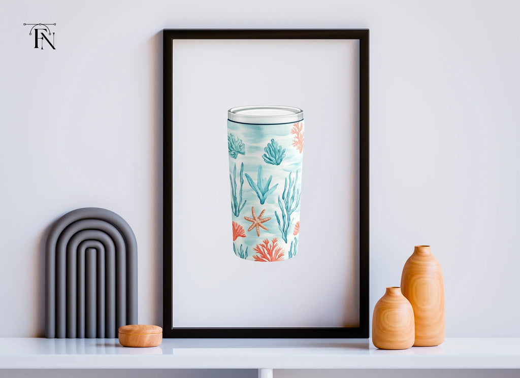 Underwater Coral Reef Tumbler Clipart Bundle