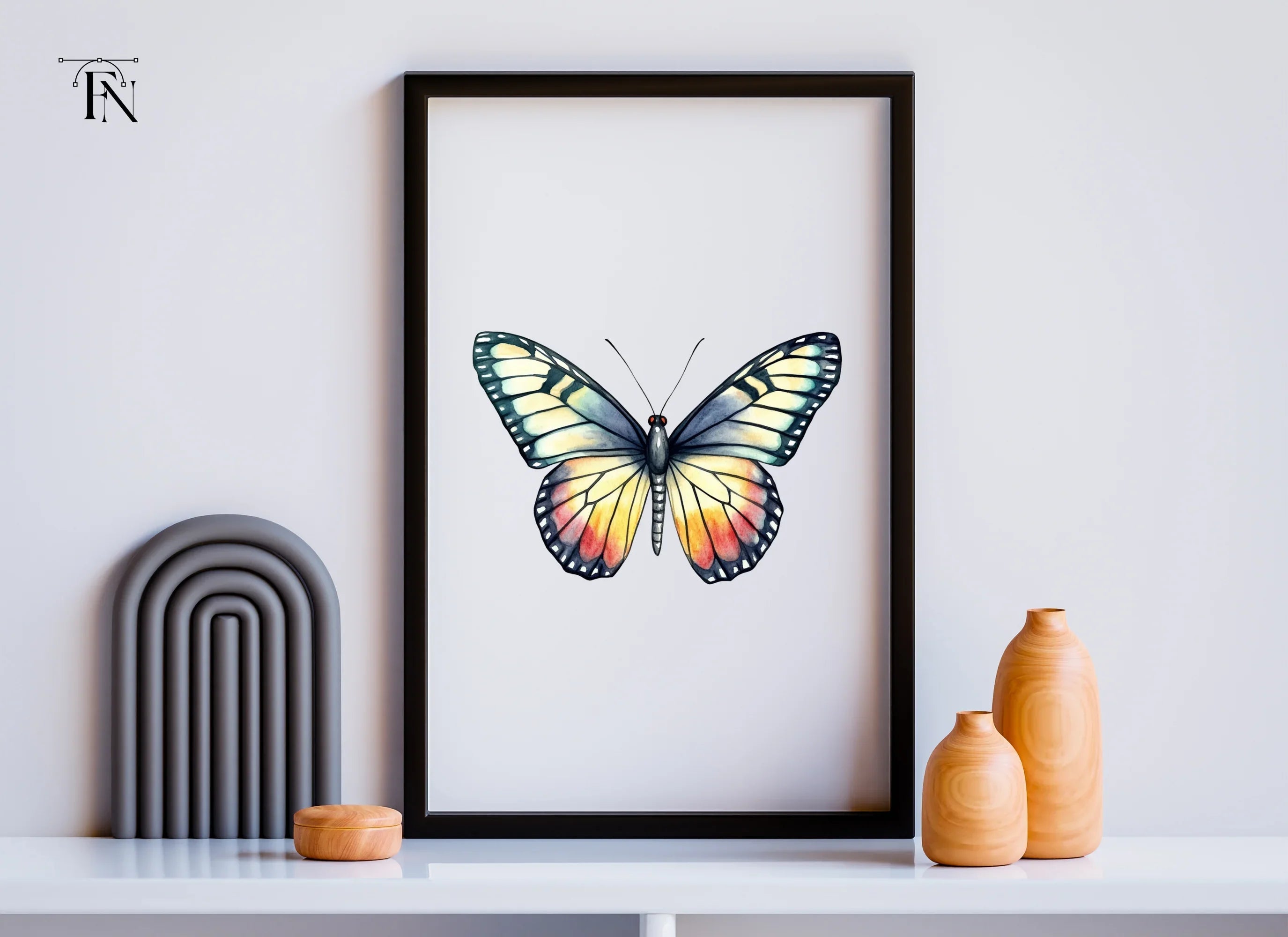 Colorful Butterfly Clipart Bundle