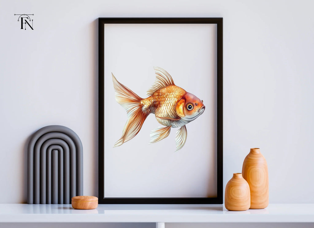 Golden Fish Clipart Bundle