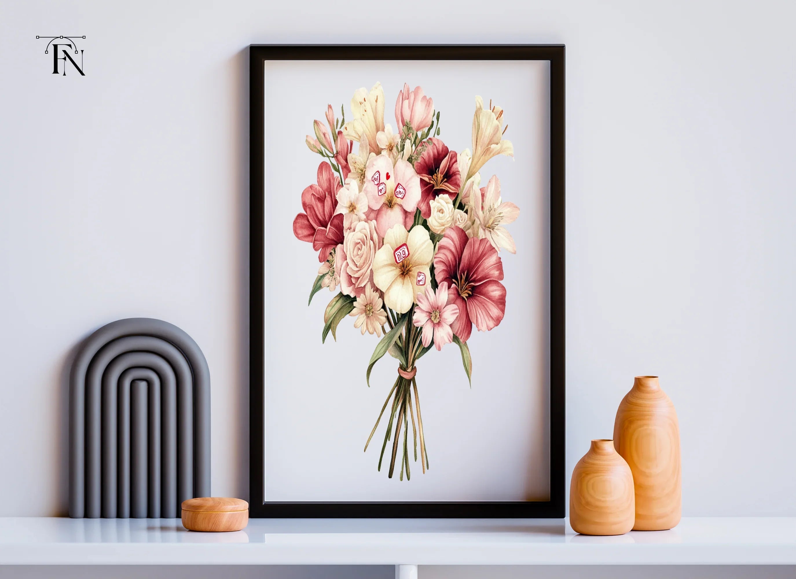Elegant Floral Bouquets Clipart Bundle