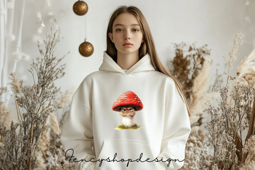 Grumpy Mushroom Clipart Bundle