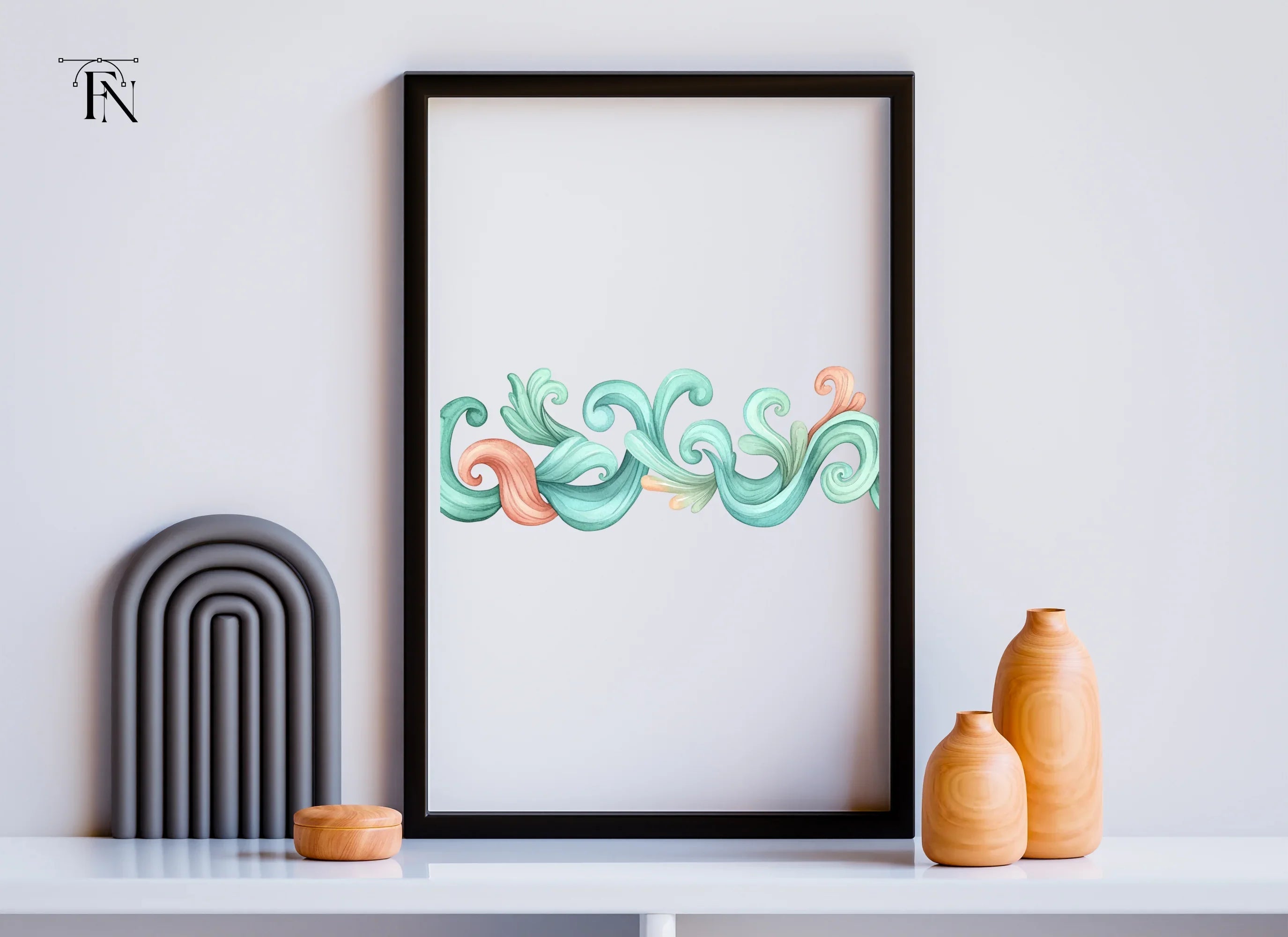 Elegant Swirls Clipart Bundle