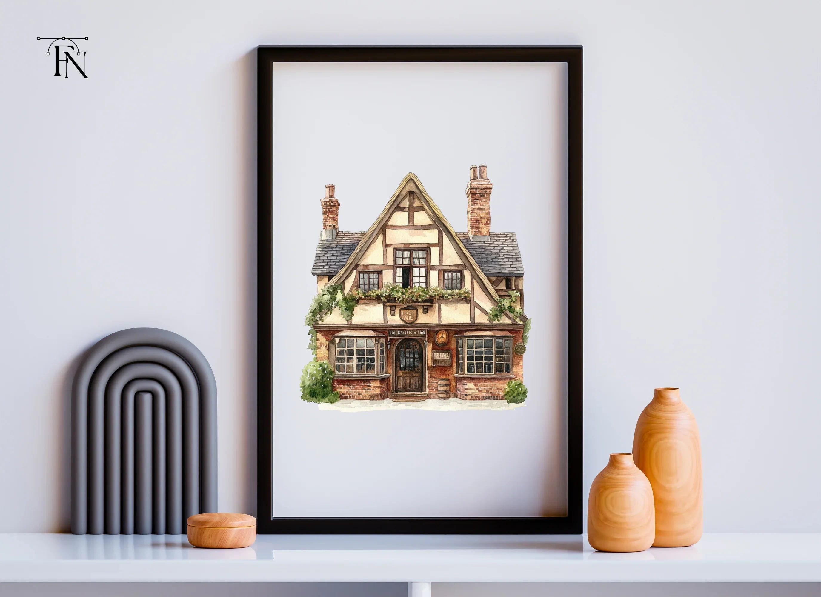Charming English Cottage Clipart Bundle