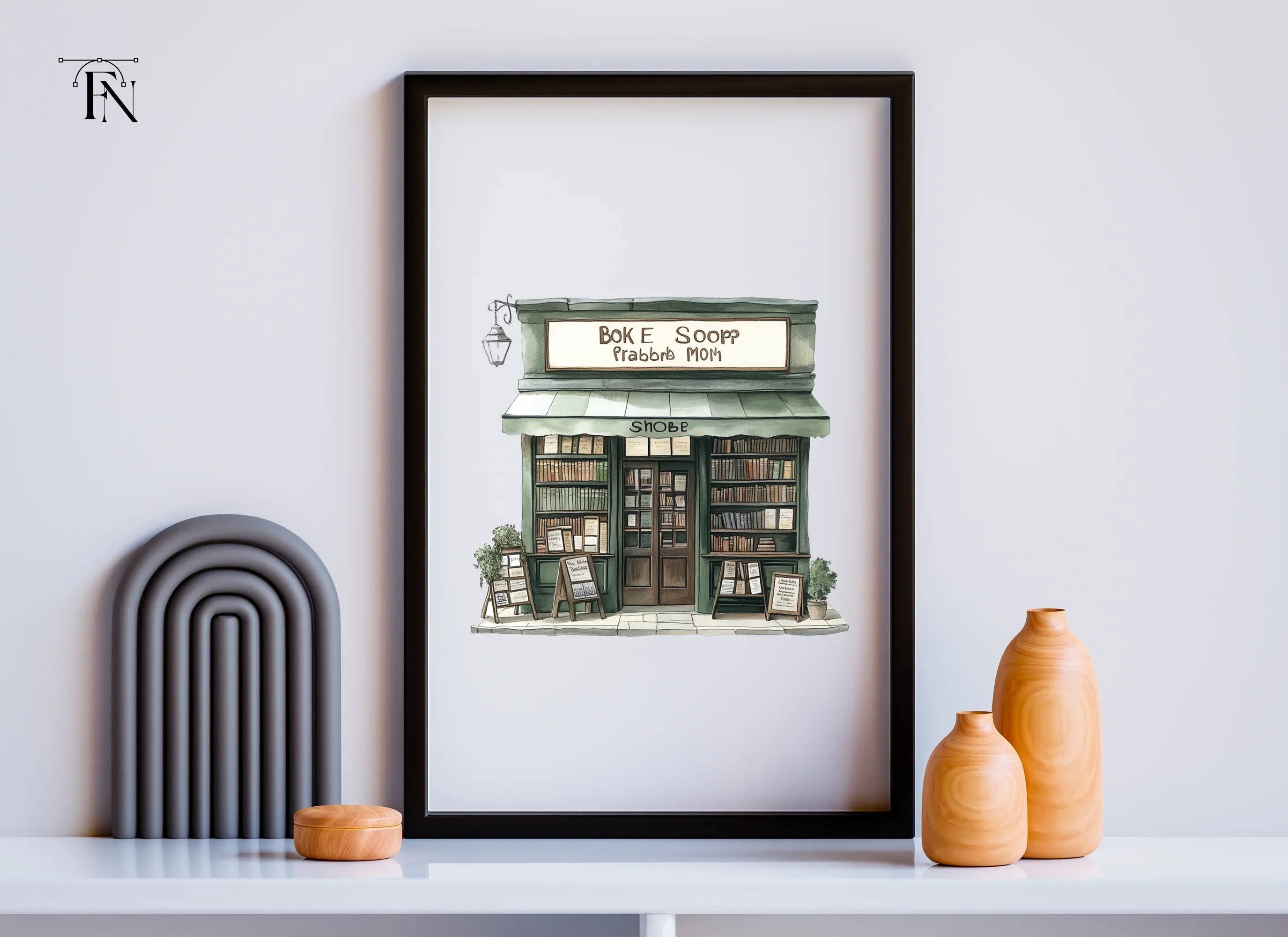 Charming Vintage Bookstore Clipart Bundle