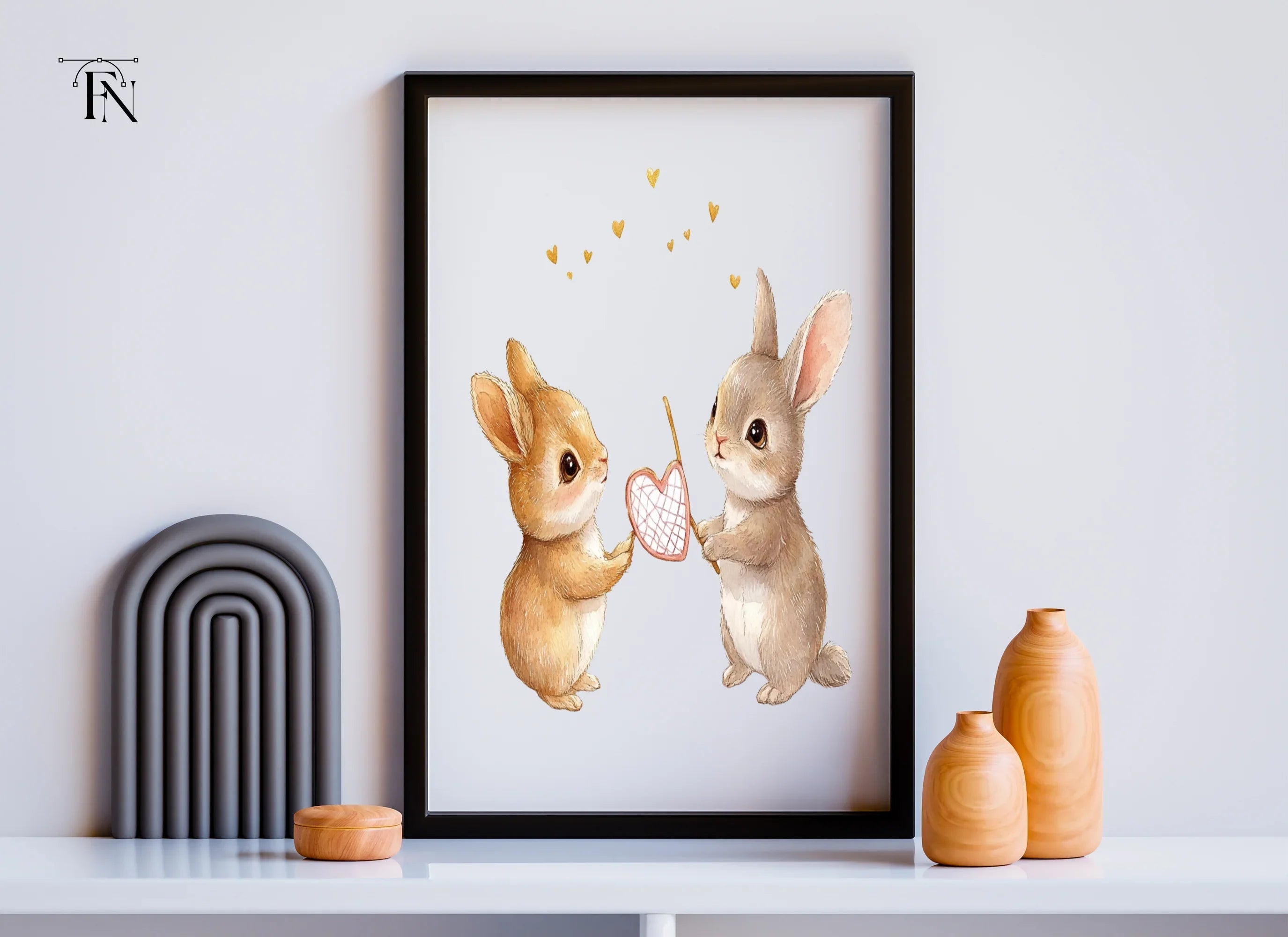 Adorable Bunny Love Clipart Bundle
