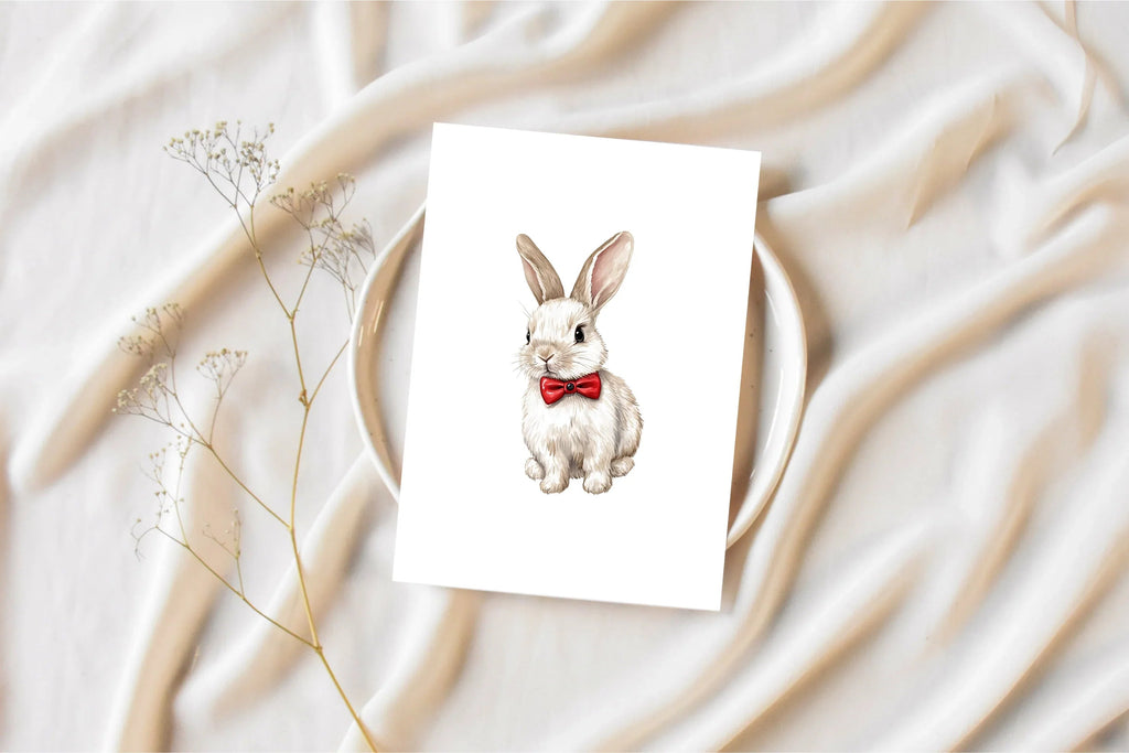 Sleeping Fox and Bunny Clipart Bundle