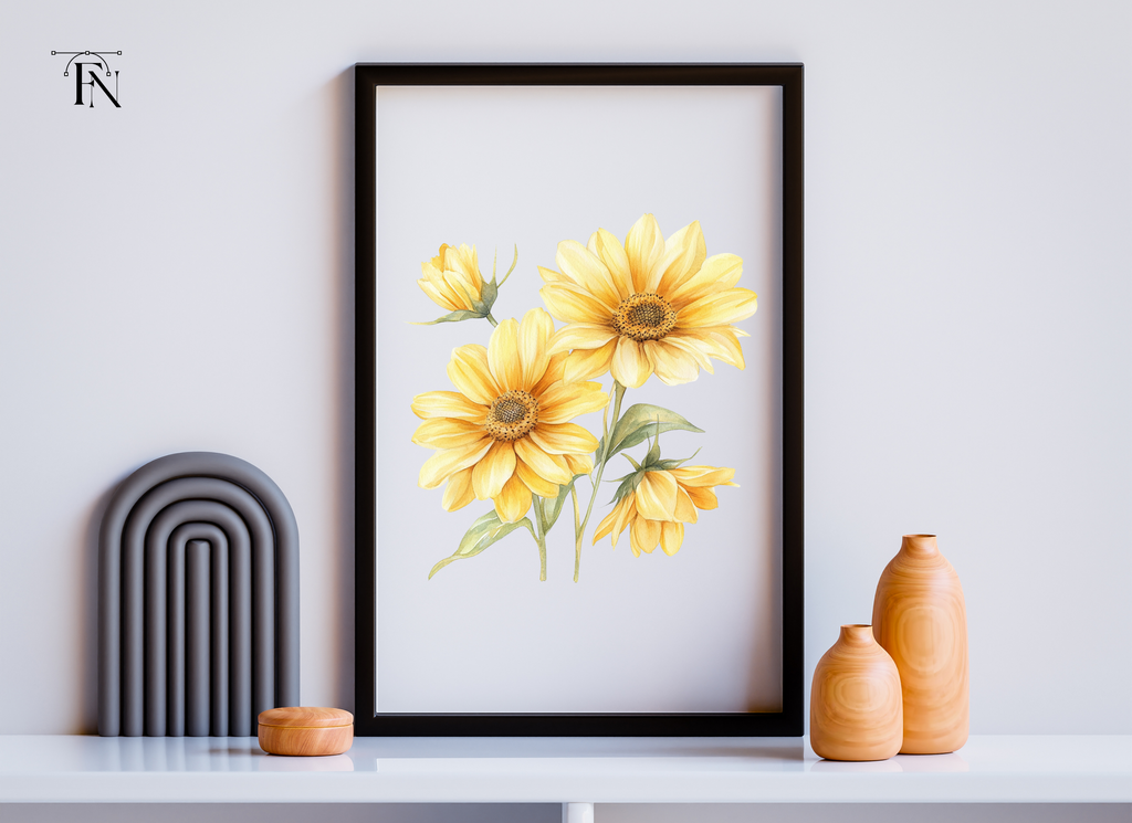 Yellow Daisy Clipart Bundle
